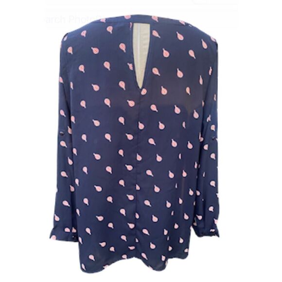 Torrid Georgette Top Hot Air Balloons Torrid Sz 2 Navy Blue Plus Size - Picture 5 of 10